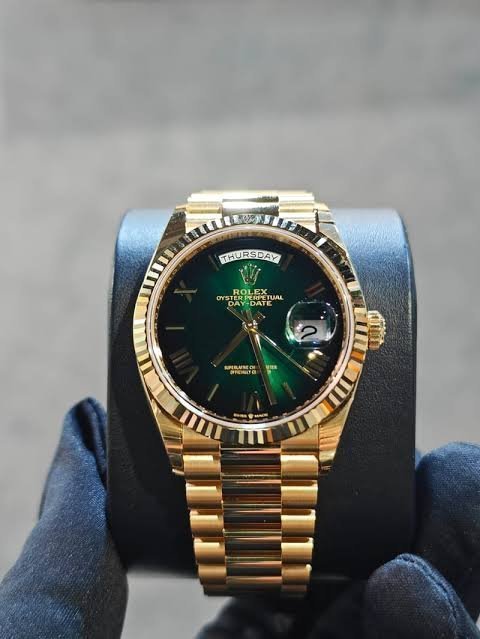 ROLEX DAY-DATE OYSTER GOLD GREEN