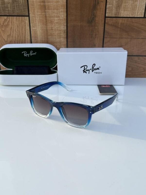 Rayban 0502 blue white shaded