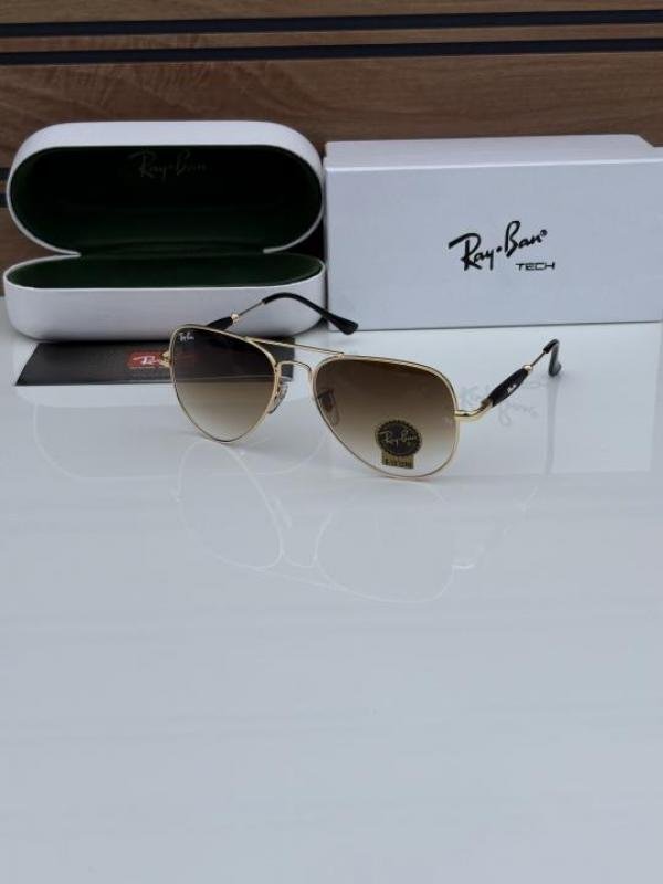 rayban 3517 gold brown shaded