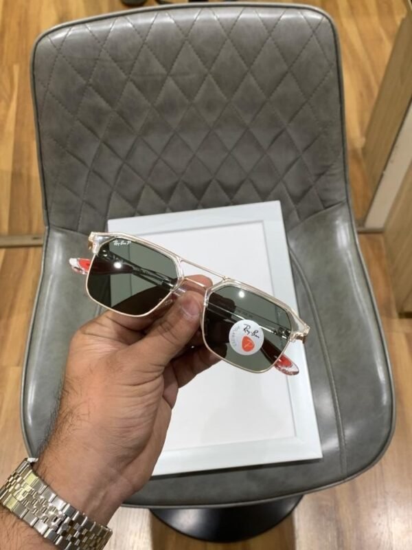 Rayban 04 gold white green