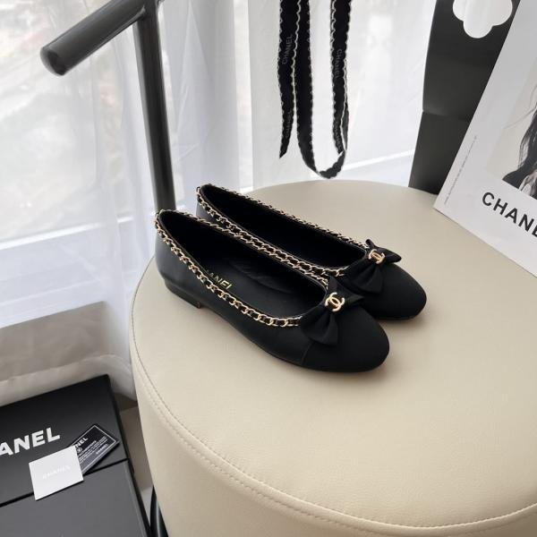 Chanel_Ballet_Flats_Black_For_Women_With_OG_Box_&_Carry_Bag_G34087