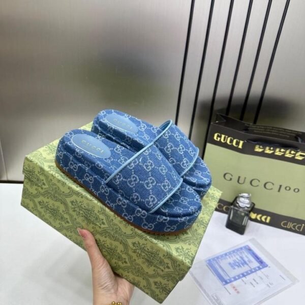 Gucci_GG_Women_Platform_Slide_Sandal_Blue_With_OG_Box_Carry_Bag_1892_Blue
