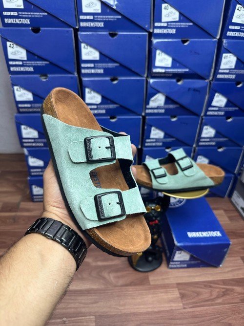 BIRKINSTOCK BIRKO FLOR TURQUOISE WOMENS