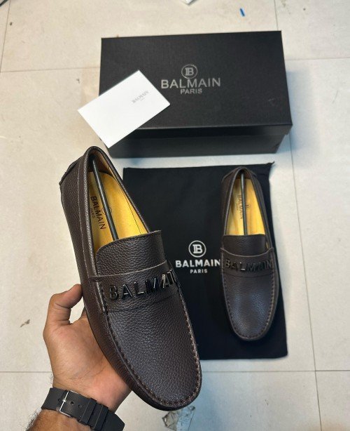Balmainn Leather Luxury Loafer Brown L10