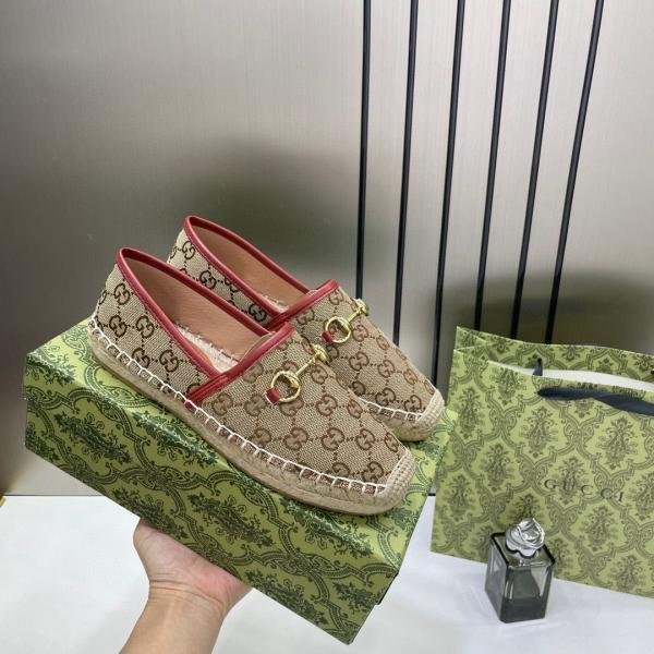 Gucci_GG_Monogram_Canvas_Leather_Espadrilles_Khakhi_With_OG_Box_&_Carry_Bag_888-100_Khakhi