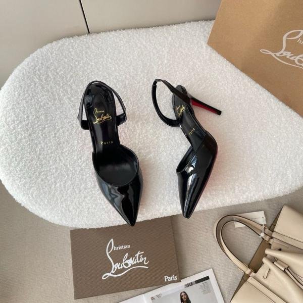 Christian_Louboutin_Pencil_Heel_Glossy_Leather_Black_High_Quality_Heels_With_Dust_Bag_&_OG_Box_St-765