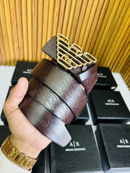 55 AX ARMAN_I GOLDEN BROWN PREMIUM QUALITY BELT