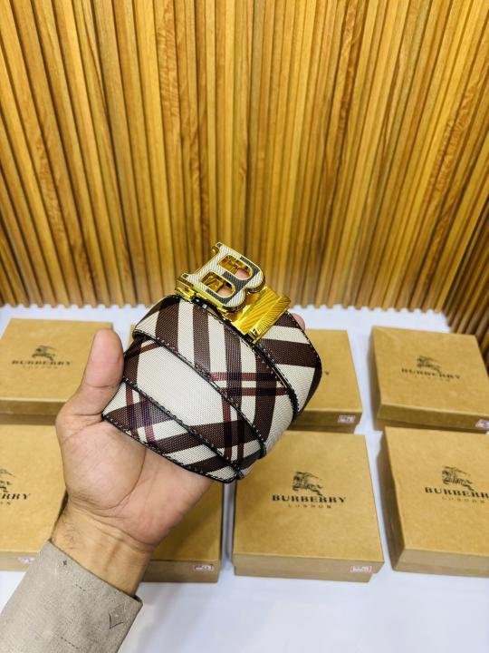 65 BURBERR_Y PREMIUM QUALITY AUTOMATIC LOCK BELT