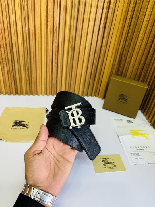 31 BT BURBERR_Y SILVER BLACK PREMIUM QUALITY BELT FULL KIT