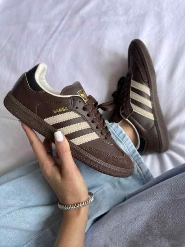 Adida s samba og dark brown beige gum