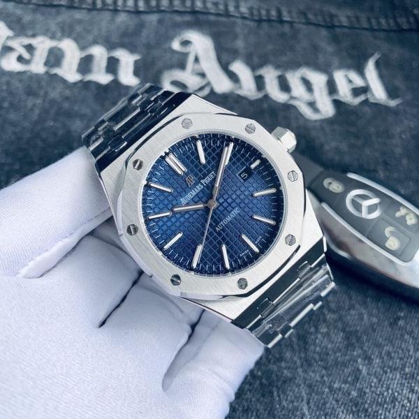 Audemars_piguet royal Oak Quartz Silver-Blue