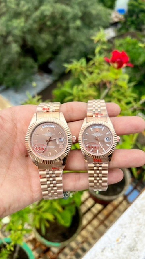Rolex Day Date Shift movement couple