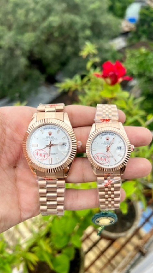 Rolex Day Date Shift movement couple