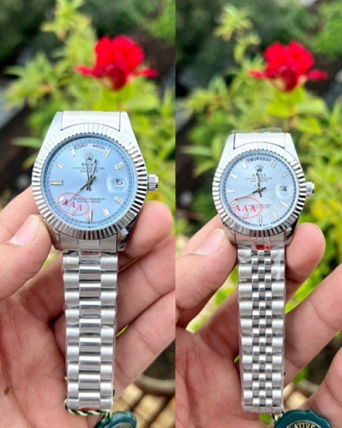 Rolex Day Date Shift movement couple skyblue dial