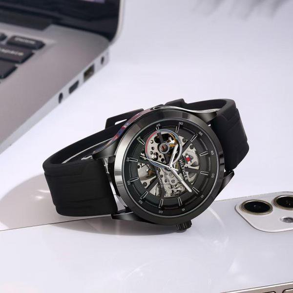 Tommy_Hilfiger Automatic Skeleton Silicon - J838