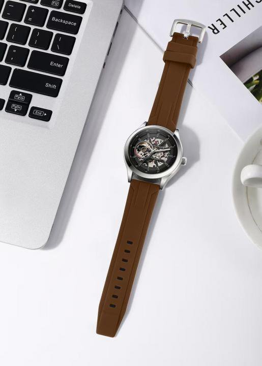 Tommy_Hilfiger Automatic Skeleton Silicon- J840