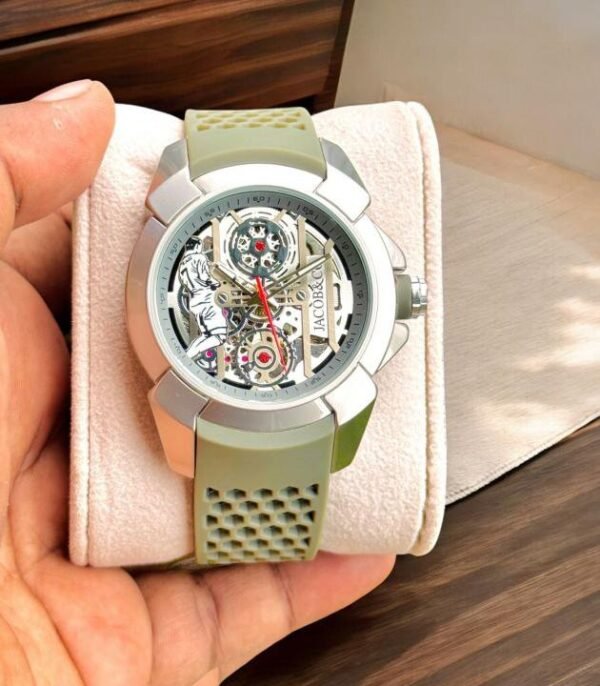 JACOB & CO AUTOMATIC GREEN SILVER