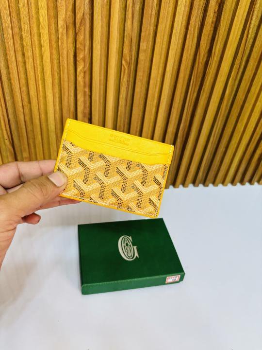 08 GOYARD YELLOW PREMIUM QUALITY CARD HOLDER WALLET