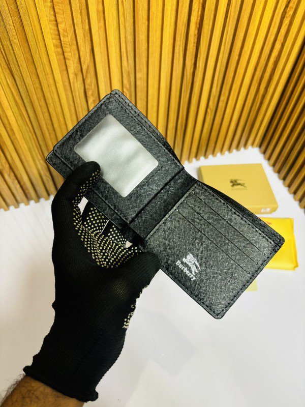 88 BURBERR_Y FULL BLACK PRINTED PREMIUM QUALITY WALLET WITH BOX