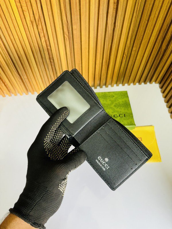 132 GUCC_I FULL BLACK PRINTED PREMIUM QUALITY WALLET WITH BOX