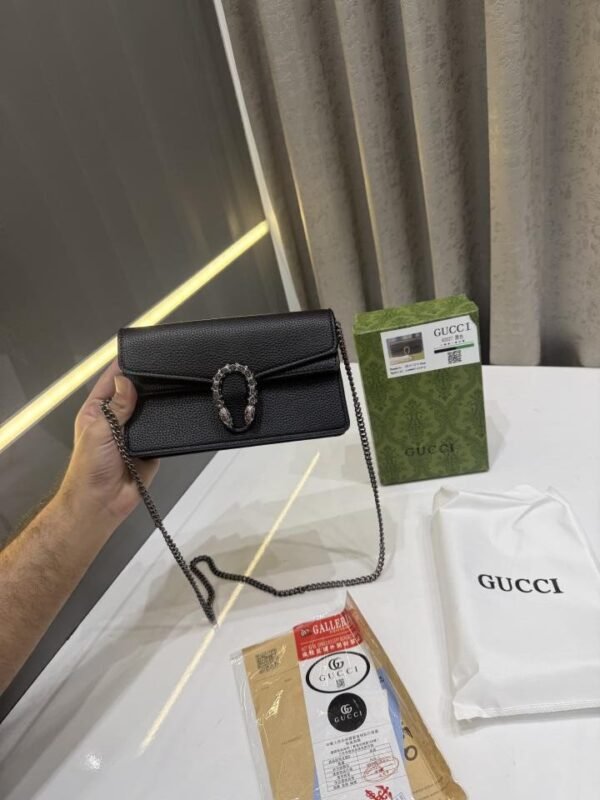 GUCC.I BLACK DIONYSUS GG MINI BAG PREMIUM WITH OG BOX