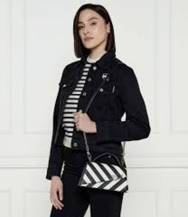 KARL LAGERFIELD WHITEBLACK PREMIUM BAG WITH OG BOX