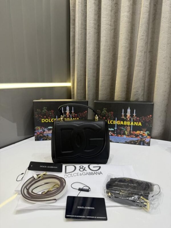 DOLCE.GABBANA SMALL DG TOP HANDLE PATENT LEATHER PREMIUM WITH OG BOX