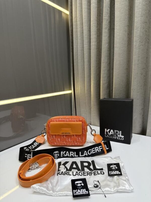 KAR.L LAGERFIELD ORANGE PREMIUM BAG WITH OG BOX