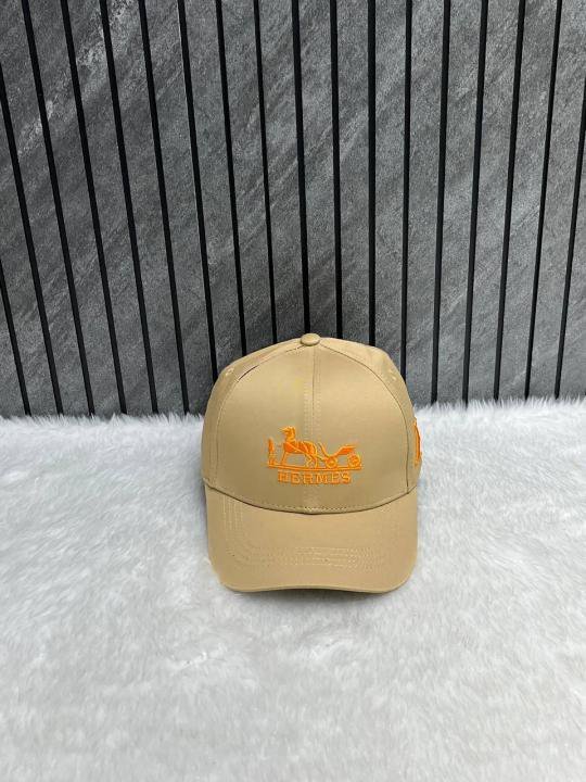 Hermes_Front_Logo_beige_Premium_Unisex_Cap_With_Safety_Box