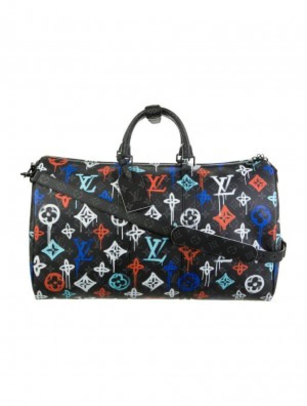 Louis_Vuitton_Keepall_Bandoulire_Duffle_50_LV_Graffiti_Multicolor_With_Dust_Bag_
