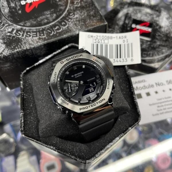 G-SHOCK GA2100 WITH METAL BODY FULL BLACK