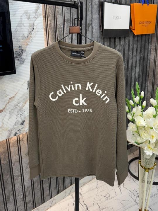 Calvin.Klein Imported Front Embossed Very Premium Full Sleeves Tshirt