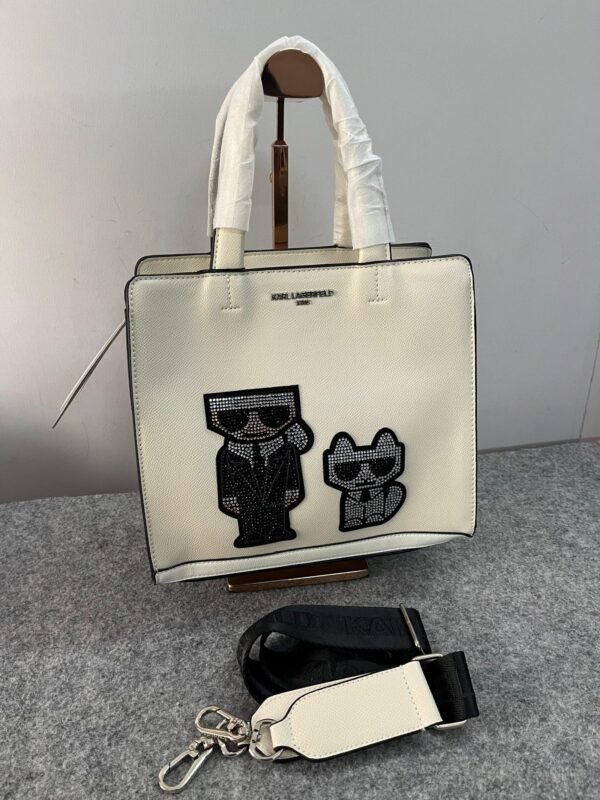 Karl Lagerfeld Maybelle White Crossbody Bag Satchel
