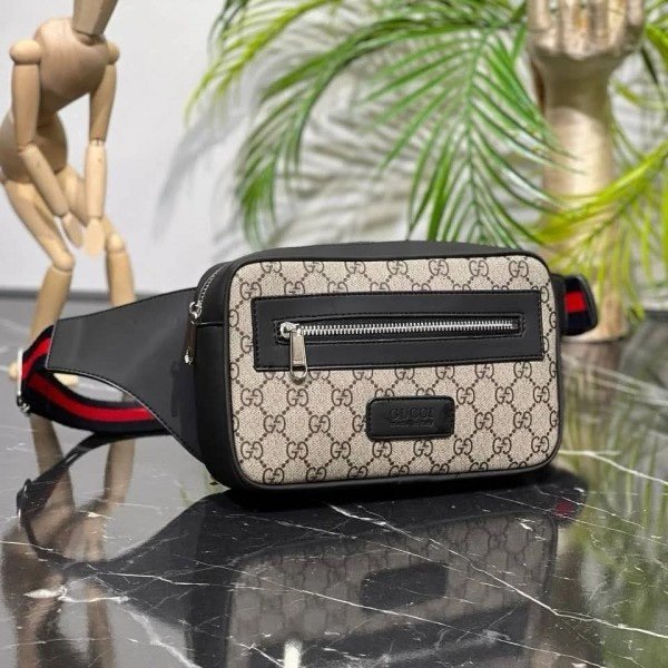 Gucci GG Unisex Waist Pouch Bag With Dust Bag Coffee G45722(LB)