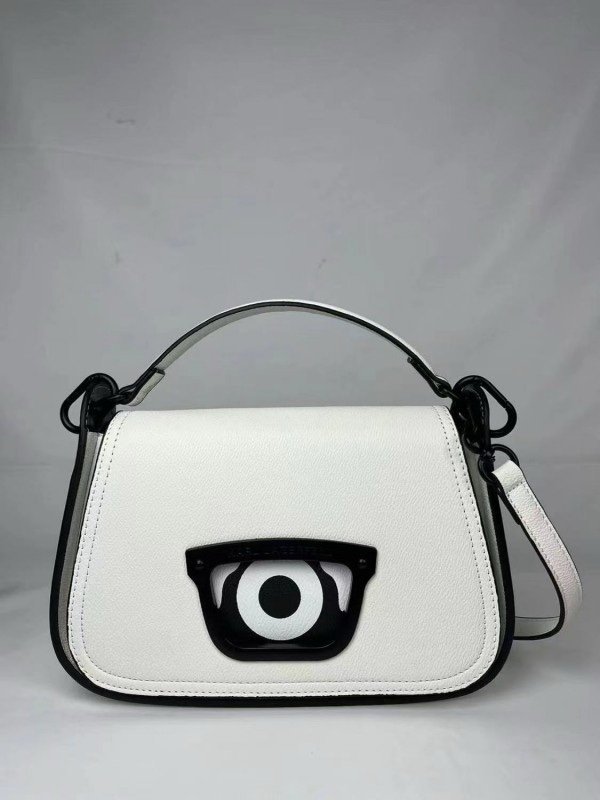 Karl Lagerfeld x Darcel Disappoints Print Crossbody Bag White With OG Box & Dust Bag (KB032 White)(LB)