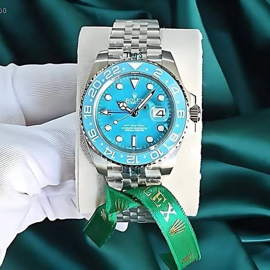 Rolex Oyster perpetual Gmt master Steel-Aqua Blue