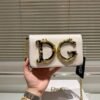 Dolce & Gabbana D&G Nappa Leather Shoulder Bag WIth OG Box &
Dust Bag (White-989)(BSB)