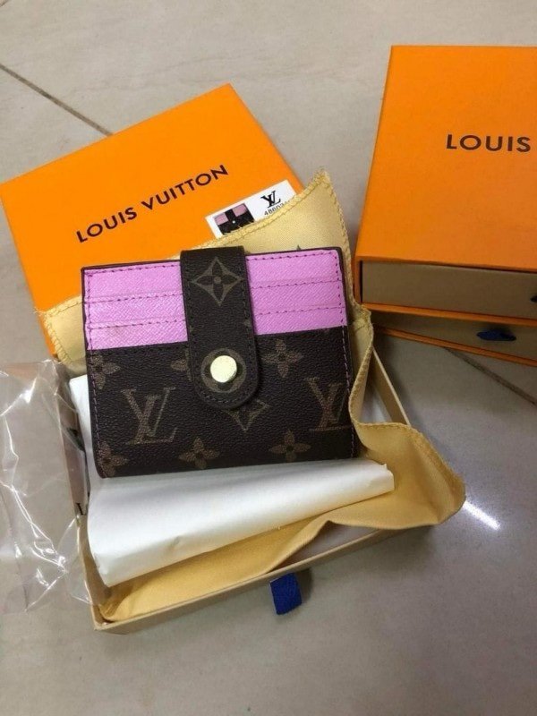 Louis Vuitton LV Card Holder Wallet With OG Box (Rose - 803)(BSB)