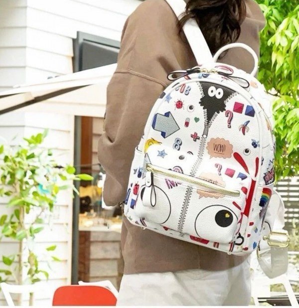 EYE THEME BACKPACK WHITE