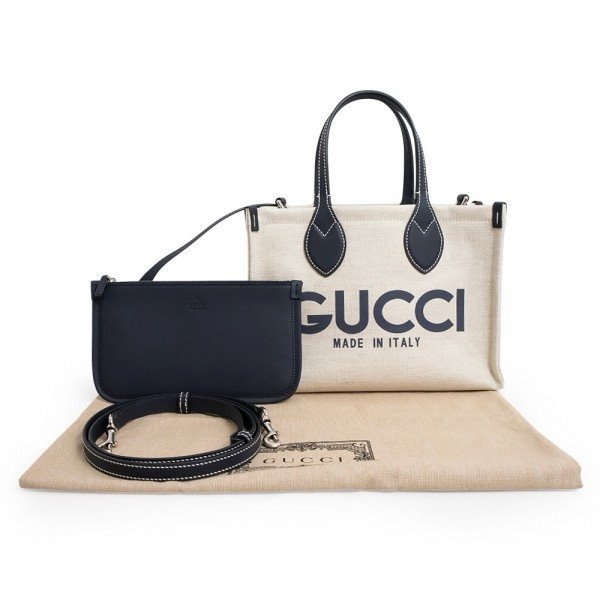 Gucci logo 2way printed Tote bag with box 363(BR)