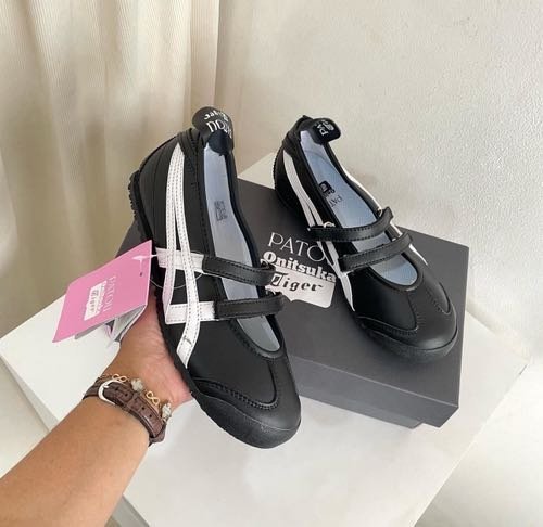 Patou x Onitsuka Tiger ballet flats Black Top Quality With Og Box