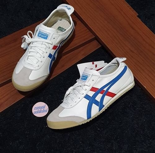 WMNS Onitsuka Tiger Mexico 66 White Blue Top Quality With Og Box