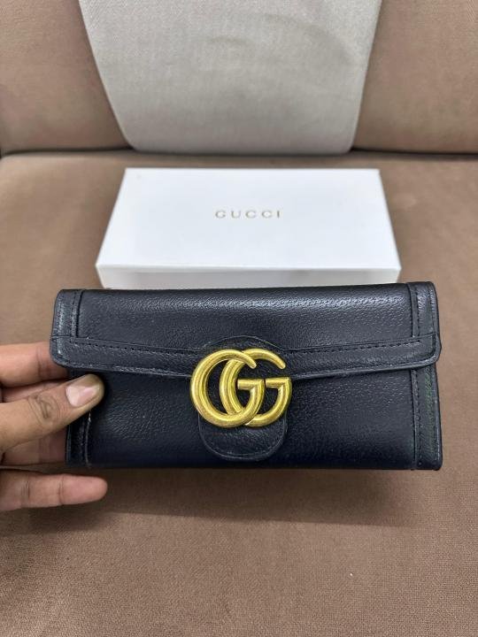 Gucci_Flap_Long_Wallet_For_Women_With_Orignal_Box_Black_1
