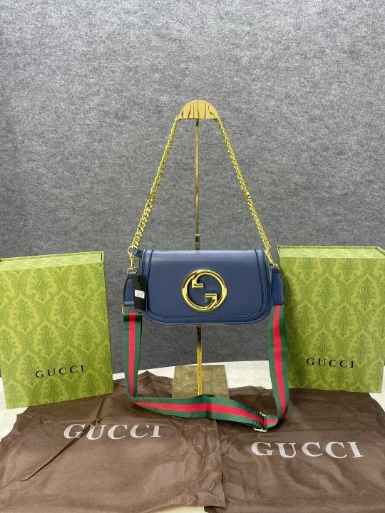 Gucc_I Blondie hand bag With folding box 284