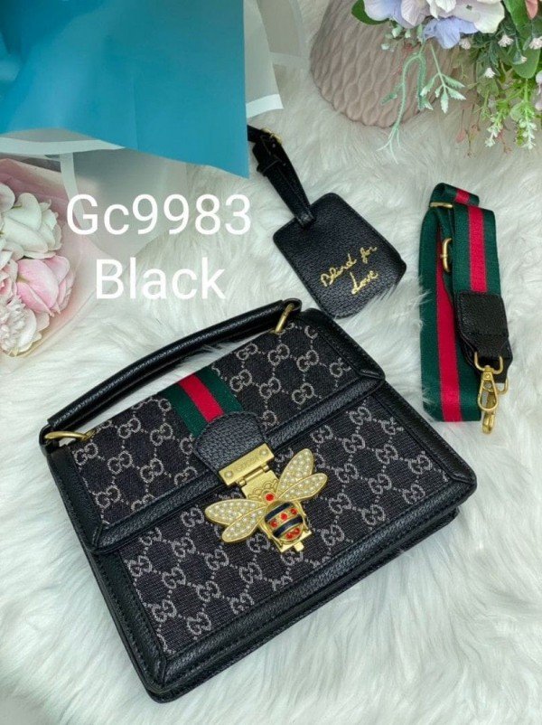 GUCC_I BEE QUEEN HANDBAG WITH BOX AND DUST BAG 102