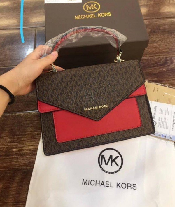 Michael-Kors Ludlow Signature Leather Satchel Bag with box 72