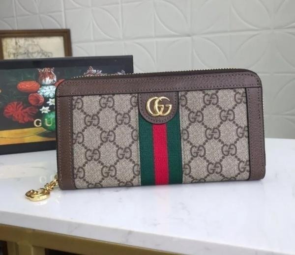 Gucci Zipper Long Wallet With Orignal Box DustBag 5