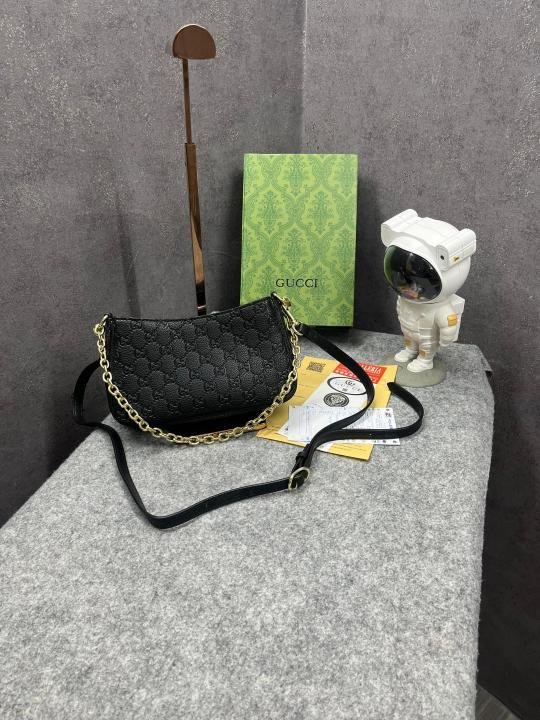 Gucci_GG_Emblem_Black_Small_Shoulder_Bag_With_OG_Box_&_Dust_Bag_815263_Black