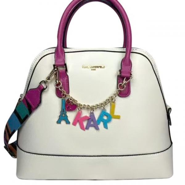 KARL LAGERFIELD.D WHITEPINK PREMIUM BAG WITH OG DUST BAG