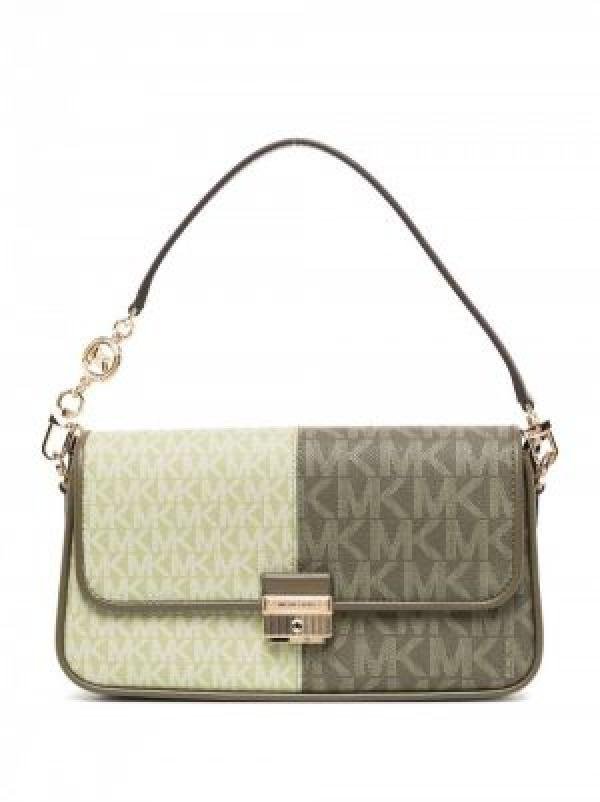 -Michael-kors Bradshaw Two Tone Logo Convertible Shoulder bag with box 5349